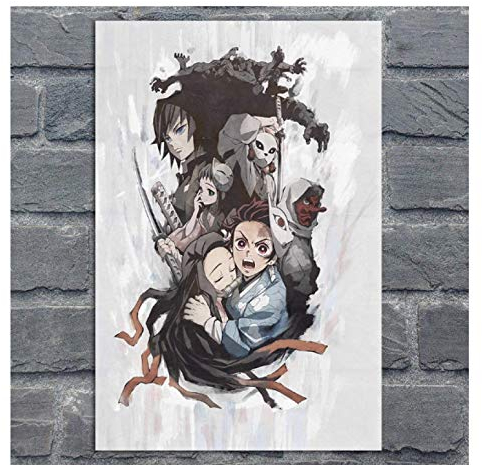 RUIYANMQ Puzzle 1000 Stück Tanjirou Poster No Nezuko Anime Poster Holz Für Erwachsene Kinder Spiele Lernspielzeug Hx31Zs