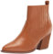 The Drop Damen Sia Damen Western Knöchelhoher Stiefel mit spitzer Zehenpartie, Mokka, 40 EU
