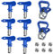 Reversible Spray Tips, Reversible Airless Paint Sprayer Nozzle Tips Airless Paint Spray Guns Airless Tips Guard Base Sprayer for Homes Buildings Decks (211, 315, 417, 517, 515, 523, 246215)