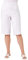 Roman Originals Knee Length Shorts for Women UK - Ladies Cropped Capri Stretch Bengaline Pants Crop Trousers Summer Legging Lounge Essentials Elasticated Casual Clothes - White Plus - Size 18