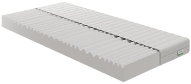 Novilla Matratze 80x190 H2 & H3 7 Zonen Kaltschaummatratze Bezug 60° Waschbar Schaumstoff Rollmatratze 2in1 Öko-Tex Zertifiziert Höhe 16cm