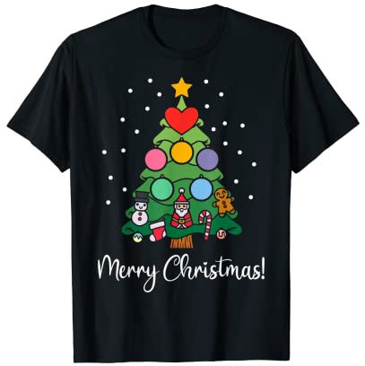 Buon Natale vestito albero di Natale uomini donne bambini Maglietta