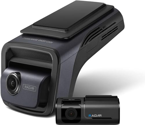 THINKWARE U3000 2CH 4K Front-Dashcam, 2K Rückkamera, STARVIS 2 Sensor-Nachtsicht, Auto-Kamera 5GHZ Wi‑Fi GPS Radar gepufferter Parkmodus, Gratis 64GB Karte, CPL Filter, Speed Camera Alerts, OBD Kabel