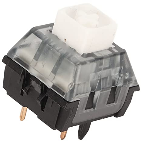 Switches for Mechanical Keyboard DIY, Keyboard Switch Sample Pack, 30pcs Mechanische Tastaturschalter, 80 Millionen Tastenanschläge, Hintergrundbeleuchtung, Wasserdicht (Weißer Schalter, schwarze
