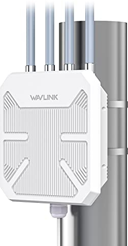 WLAN-Repeater mit langer Reichweite, für den Außenbereich, leistungsstark, Signalverstärker, Antenne, WiFi-Verlängerung, 6 Wavlink AX1800 Mesh – Outdoor PoE Access Point – Ideal für große Remote-Räume