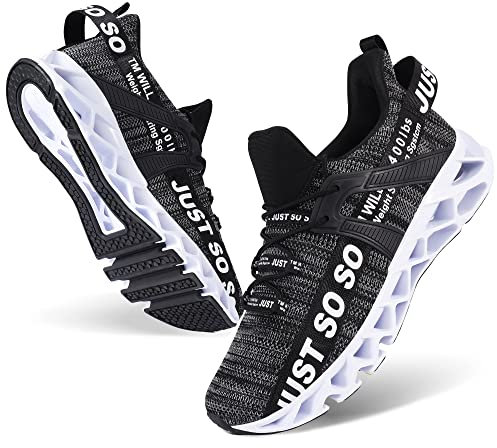 JSLEAP Herren Sneaker Laufschuhe Herren Turnschuhe Sportschuhe Walkingschuhe Running Tennis Leichtgewichts Atmungsaktiv Schuhe