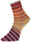 Woolly Hugs Paint Socks von Veronika Hug,4-fädig,100g/420 m,75% Schurwolle/25% Polyamid,2 identische Socken stricken, (200 GELB ORANGE)