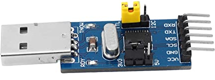 Lazmin112 USB-zu-IIC-I2C-UART-Konverter-Adaptermodul, USB zu UART, Serielle 50-Bit/s-zu-2-Mbps-Daten, ISP-Programm-Download, USB zu IIC, LED-Lampenstatusanzeige, Spannungsausgang