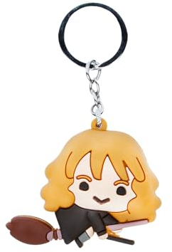 Harry Potter Hermione Chibi-Figurine en Vinyle Porte-clés, Brun, 7 x 6 cm