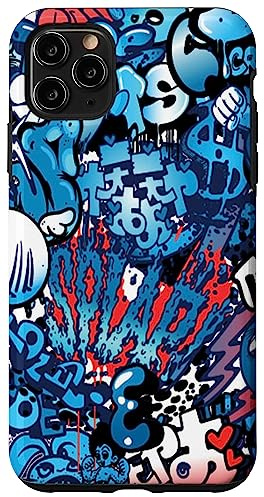 Blue Graffiti Art Phone Cover Case for iPhone 11 Pro Max