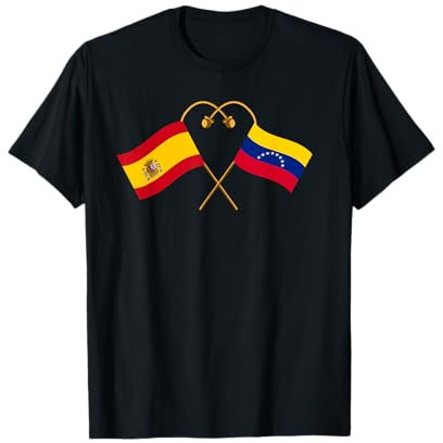 Patrimonio venezolano Bandera España Bandera de Venezuela Camiseta