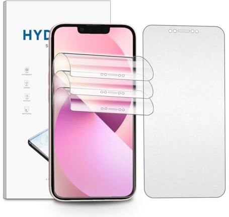 nvskvd Matt Hydrogel Folie für iPhone 13 Mini, 3 Stück Entspiegelte TPU Schutzfolie Flexible Displayschutzfolie Display Blendschutz, Anti-Fingerabdruck | TPU-Displayschutzfolie blendfrei, matt, Anti-Fingerabdruck, blendfrei (ohne Glas)
