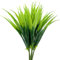 Kingrun 6 Piezas Plantas de Césped Artificial 43cm Plantas de Plástico al Aire Libre Resistente a Los Rayos UV Verdor Hierba Falsa para Ventana Hogar Jardín Patio Porche Decoración (Verde)