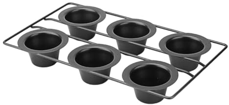 Junterone Antihaftbeschichtete Popover-Pfanne für Muffins, Cupcakes, Puddingformen für das Backen im Ofen, Frittatas, Muffins, Quiches, Puddingkuchen