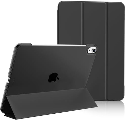 BQDIYOO Hülle für iPad (A16) 11. Generation 11 Zoll 2025 / iPad 10. Generation 10,9 Zoll 2022, Transluzent Hart PC Rückhülle, Schlanke Stand Schutzhülle, Auto Wake/Sleep, Rose Gold