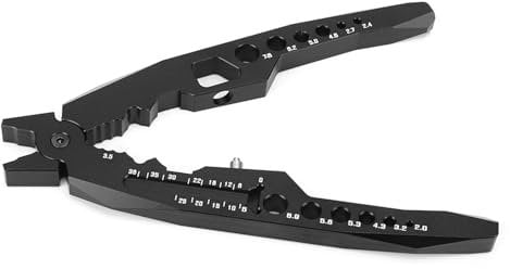 Rc Shock Pliers, Multifunction Shocks Struts Rc Car Tools Wheel Weight Pliers Damper Pliers Ball Head Pliers Clip Fit for HSP Car (Black)