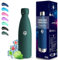 Grsta Gourde Isotherme, Gourde 500ml, Gourde Inox, Sans BPA, Gourde Reutilisable, 24h Froid & 12h Chaud, Gourde Enfant Anti Fuite, Double Vide, Bouteille d'eau pour l'École, Bureau, Camping, Voyage