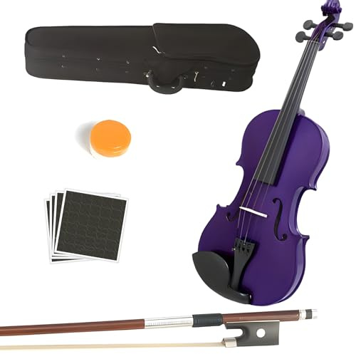 Viola de madera maciza MA-White de 16 pulgadas con funda, arco, colofonia, puente y cuerdas (viola-viola, 16 pulgadas)