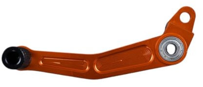 avdb-moto Bremspedal Fussbremshebel Bremshebel hinten kompatibel mit KTM RC 125 250 390 2012-2024, RC125 / RC200 / RC390 2014-2022 aus Aluminium (Orange)