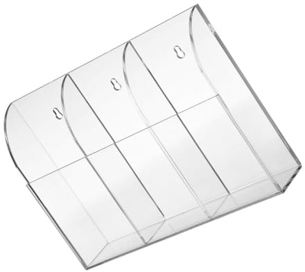 Artibetter Acrylic Wall-Mounted Remote Controller Rack Marker Pen Holder Sundries Box Household Organizer for Remote Controller Box for Kitchen Bathroom Living Use