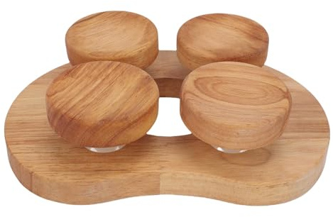 Haofy Sauna-Kopfstütze aus Holz mit Drehbarer Scheibe, Moderne Rückens Tütze, Ergonomische Rückenlehne Sauna Zubehör für Room Home