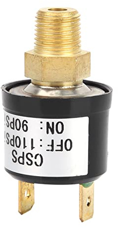 HUIOP Druckkontrollschalter, 90–110 PSI Luftkompressor, Automatisches Ein- und Ausschalten ohne NC, für Automobil-Aufhängungssystem, Traktoren, Luftpumpe