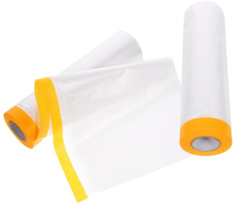 Alipis Film Isolant Transparent pour Fenêtres 1,5x20 M en Polyéthylène Pe avec Autocollants de Positionnement, Kit D'isolation Hivernale Anti-froid et Protection Intempéries, 2 Pièces,