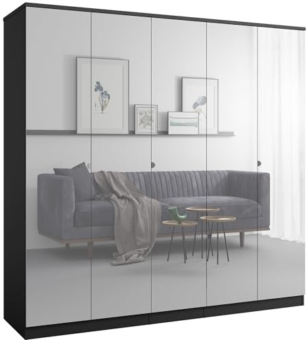 Spiegelschrank Monza 5D 200 Schwarz