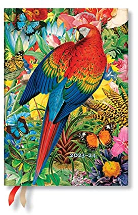 Tropical Garden (Nature Montages) Midi 18-month Dayplanner 2024