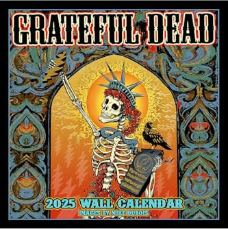 Wandkalender 2025 Grateful Dead, 30,5 x 30,5 cm, Kunstwerk des Künstlers Mike DuBois