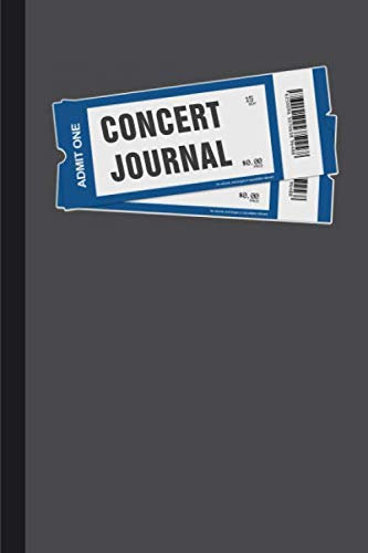 Concert Journal: 6x9 Logbook For Keeping Track of Your Concert Memories