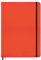 PERSEN Schuljahresplaner 2024/25, Lehrerkalender für alle Klassenstufen, Ledereinband & Spanngummi, Ferienkalender, 17 x 24 cm, 224 Seiten - Red Orange