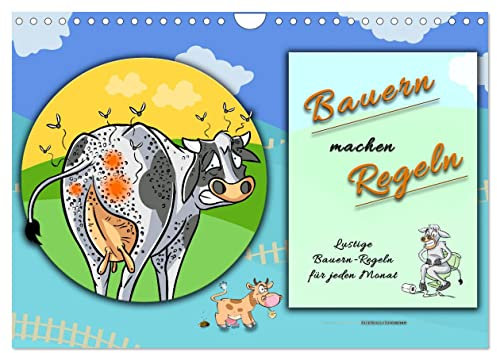 Bauern machen Regeln (Wandkalender 2025 DIN A4 quer), CALVENDO Monatskalender