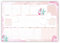 Rosa Schreibtischunterlage in DIN A2 aus Papier zum Abreißen. Mit Kaktus und Alpaka Motiv. Design in rosa und pinkem Aquarell, besonders für Frauen, ... zum Abreißen. Stay Inspired! by Lisa Wirth