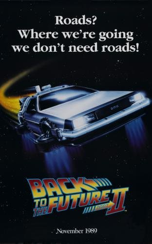 Zurück in die Zukunft II Straßen? Film Poster 28 x 43 cm