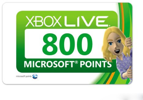 Xbox Live - Card 800 Punti