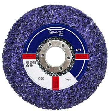 10 Stück Reinigungsscheibe Grobreinigungsscheibe CSD Ø 115mm CBS für Winkelschleifer Clean Strip Disc Premium Purple Nylongewebescheibe