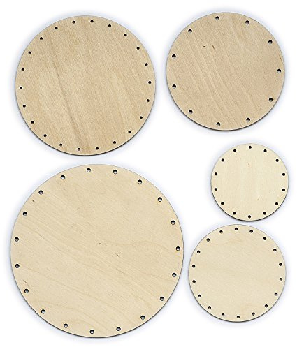 Zita's Creative Korbboden Set rund, klein für Peddigrohr 2mm und 3mm - Flechten, Korbflechten, Schilf Set, Peddigrohr, Flechtmaterial, Flechtset, Rattan