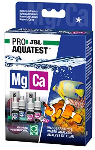 : JBL Wassertest-Set, Für Meerwasser-Aquarien, ProAquaTest Mg-Ca Magnesium-Calcium, 6x10ml, 1x2g (1er Pack)