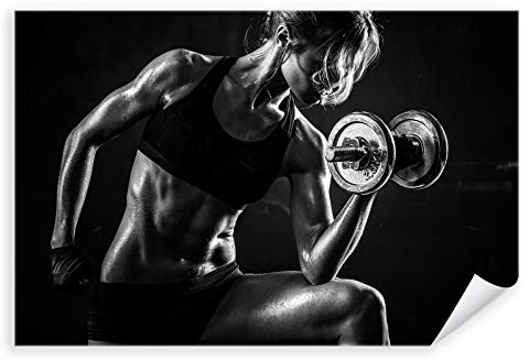 Postereck - 3059 - Frau Fitness, Sport Training Bodybuilding - Wandposter Fotoposter Bilder Wandbild Wandbilder - Poster - 4:3-81,0 cm x 61,0 cm