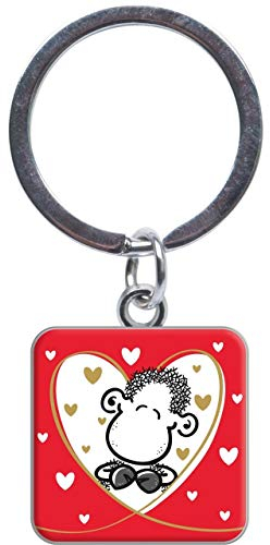 Sheepworld - 46818 - Mini Schlüsselanhänger, Herz, Metall, Kunststoff, 5cm x 2,5cm