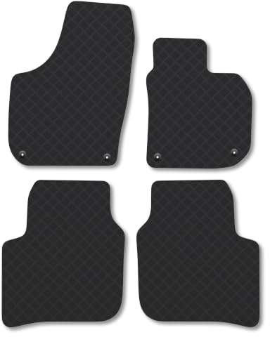 Skoda Superb (2008-2015) 3mm Rubber Car Mats | Tailored Fit Durable Floor Mats Full Coverage Protection Waterproof Accessories Easy Clean Anti Slip Made in the UK