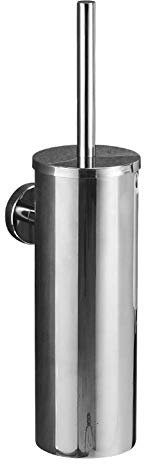 WLVG Toilet Brushes & Holders 304 Stainless Steel Toilet Cup Shelf Deodorant Long Tube Full Seal Toilet Bathroom Toilet Brush Holder Set Mirror