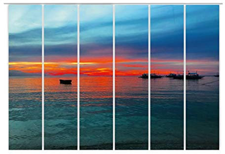 gardinen-for-life Flächenvorhang Color in Heaven Serie 6er, 6er Set, Jew. Gr.60x260 cm