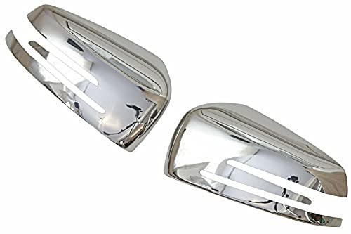 Recambo EDELSTAHL SPIEGELKAPPEN CHROM passend für MERCEDES W212 S212 C207 A207 W221 E + S KLASSE