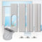 Portable Air Conditioner Window Kit, Adjustable Vertical/Horizontal Sliding Window Kit Plate for AC Unit, AC Window Vent Kit, AC Window Seal Suitable for 5.9” AC Exhaust Hose
