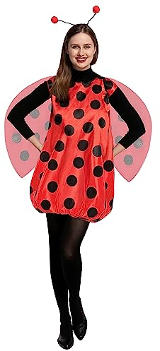 Spooktacular Creations Halloween Erwachsene Marienkäfer Kostüm mit Stirnband und Flügeln für Frauen Dress Up Party Cosplay