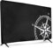 kwmobile 55 TV Hülle - Indoor Fernseher Bildschirmschutz Abdeckung - TV Bildschirm Staubschutzhülle - Kompass Vintage Weiß Schwarz