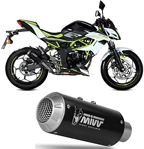 MIVV Auspuff m3 edelstahl schwarz kompatibel mit kawasaki z125 z-125 2020