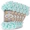 Alize 5 x 100 g Puffy Wolle Chenille Schlaufenwolle Häkeln und Stricken ohne Hilfsmittel Kleidung Accesoire Decken Teppiche (15 | Mint)